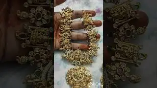 Best Neckpiece for traditional saree ❤️🌷 #saree #jewellery #traditional #gold
