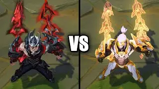 Prestige T1 Sylas vs Prestige PROJECT Sylas Skins Comparison (League of Legends)