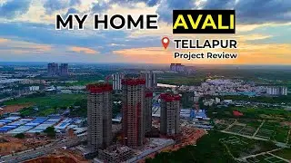 🏙️ My Home Avali 🏢 3 & 4 BHK Ultra Luxury Flats in Tellapur | G+46 Sky Towers | 81% Open Space 🌳✨