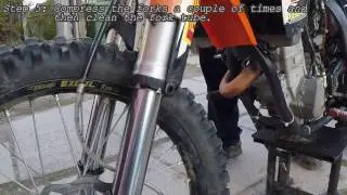 How to fix leaking fork seals with tear-off | Garage #2