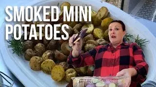 How to Make Mini Smoked Potatoes Recipe w/ Tina the Grilla Girl | Pellet Grill Recipes