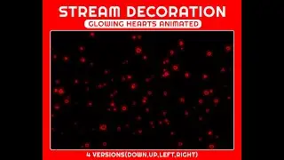 Animated Pink Heart Particle Stream Overlay &ndash; Twitch Stream Overlay for OBS & Streamlabs