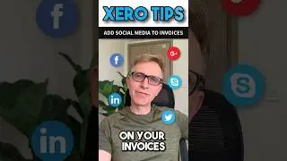 Add social media links to your invoices in Xero #shorts