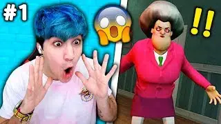 A PROFESSORA DO MAL NÃO PODE ME PEGAR !! #1 ( Scary Teacher 3D )