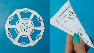 How to make easy and beautiful snowflakes #papercraft#part 720