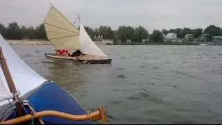 Faltbootsegeln 2015 - Geierswalder See mit Faltboot segeln