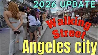Walking Street Angeles City 🇵🇭 | A. Santos Road Walk (2026 Update)
