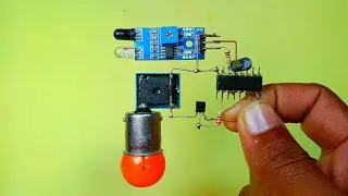 Tuchless IR Sensor Switch Circuit
