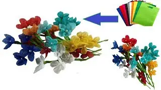 How to Make Shopping Bag Flowers || Best Reuse Idea of Fabric Carry Bag || Craft Corner