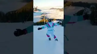 skates on snow 😎#snowlife #snowskates #skiseason #skis #wintersport #shortski #skiing