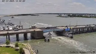 Cambria Bayview and Route 50 bridge Live Webcam - Ocean City, MD