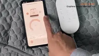How to operate the graphene smart electric heated blanket on the mobile APP