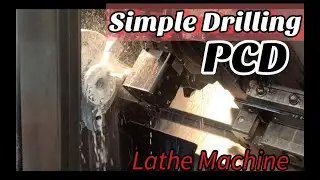 #DRILLING HOLES PCD  LATHE MACHINE with different positions(live milling) #28