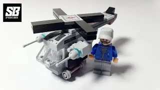 Mini Rescue Helicopter Build &ndash; Lego Alternative Brick Block + Minifigure