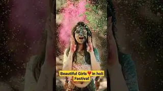 ❤️ Hot girls in Holi festival🔥#short#holiphotography