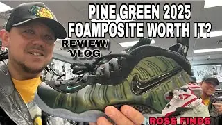 Кроссовки Nike Foamposite Pine Green 2025 и Air Jordan 4 Retro найдены в магазине Ross по сниженн...
