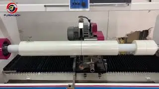 single shaft auto roll cutting machine for release film,20 cutting modes can be set in the system