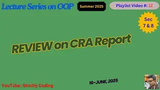 2025 06 16 CRA Report Review for Sec 7 & 8