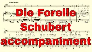 Die Forelle accompaniment in A major - Schubert