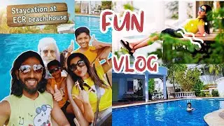 2026's First Staycation😍 | Fun Vlog at ECR Beach House | Dr Jenisha Sharon Jha