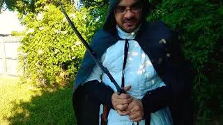 $15 fantasy tactical sword/saber/machete functional review cut/thrust test