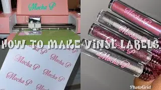 Ep. 19 HOW TO MAKE & APPLY VINYL LIPGLOSS LABELS | Mocha P Beauty