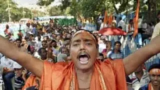 Watch: VHP organises Hanuman Jayanti rally in Kolkata's Esplanade