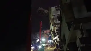 Lifting of Transit Mixture on busy steet of #Guwahati, thanks to Shree Gautam Construction Co Ltd