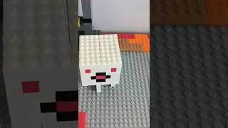 LEGO Minecraft Enderman Tower (with custom Ghast!!) 👻 #legominecraft #legoanimation