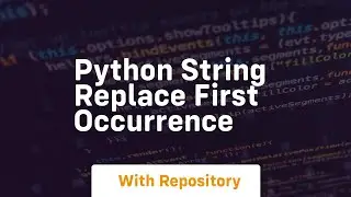 python string replace first occurrence
