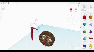 Tinkercad modeling - waterwheel #1
