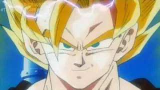 Dbz Goku shows Goten nd Trunks Super Saiyan 3
