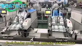 Auto collator gathering line for book or paper combine#feeding #gathering