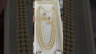 Swarovski pearls set #fashion #fashion #onegramgold #embroidery  #jewellery #pearl