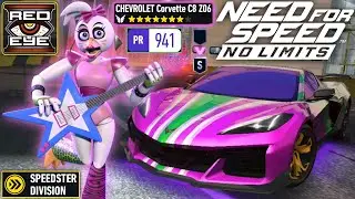 [Need For Speed: No Limits] Red Eye with Glamrock Chica's Chevrolet Corvette C8 Z06