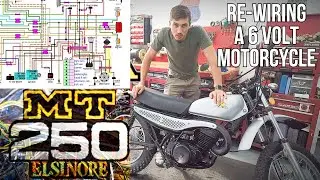 Re-Wiring a 6 Volt Motorcycle | 1974 Honda MT250 Restoration
