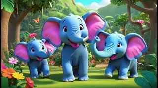 Plush Elephants Go Trumpet Trumpet Trumpet | Nursery Rhyme | Kids Songs | Baby Music | Toddler