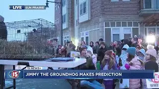 Sun Prairie&rsquo;s Jimmy the Groundhog predicts an early spring
