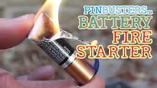Gum Wrapper Fire Starter //  DOES THIS COOL LIFE HACK WORK?