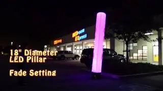 LED Illuminating Inflatable Advertising Pillars by LookOurWay