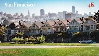 San Francisco in 4K - The Embarcadero & Bay Bridge - With Calm Music