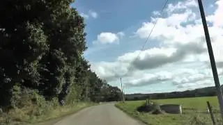 Driving From Monument de Kerhamon, Duault To Saint Servais, C&ocirc;tes-d'Armor, Brittany, France
