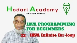 Java Programming for Beginners - 33. Java Infinite for loop