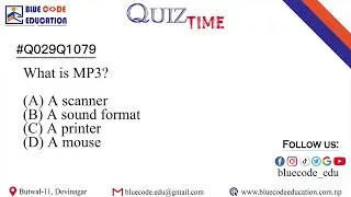 Bluecode_edu #029 #quiztime