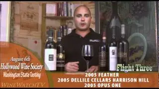 Wines Tasted- Hollywood Wine Society Washington State Tasting