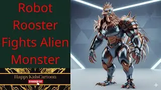 Robot Rooster Fights Alien Monster &ndash; Epic Battle  #RobotRooster #AlienMonster #EpicBattle