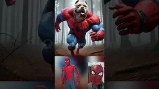 superheroes but muscular pitbull 😱💥Marvel & DC-All Characters #marvel #avengers#shorts#robot
