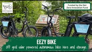 EEZYBIKE | EEZYPODS Automated Off-grid Solar Powered Bike Hire| Net Zero Innovation Fund case study