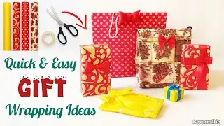 Creative Wrapping paper Ideas for Christmas and Birthday 🎁 آموزش پیچیدن کادو با کاغذ کادو تولد ، عید