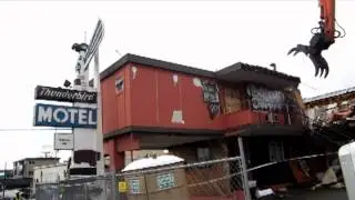 Fremont Inn (Thunderbird Motel) Aurora Avenue North, Seattle, demolition